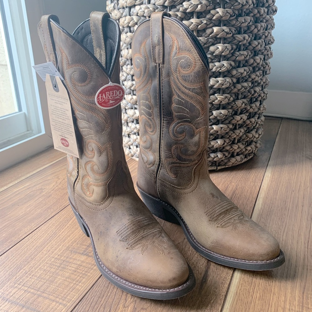 Laredo Cowboy Boots (never worn, tags attached)
